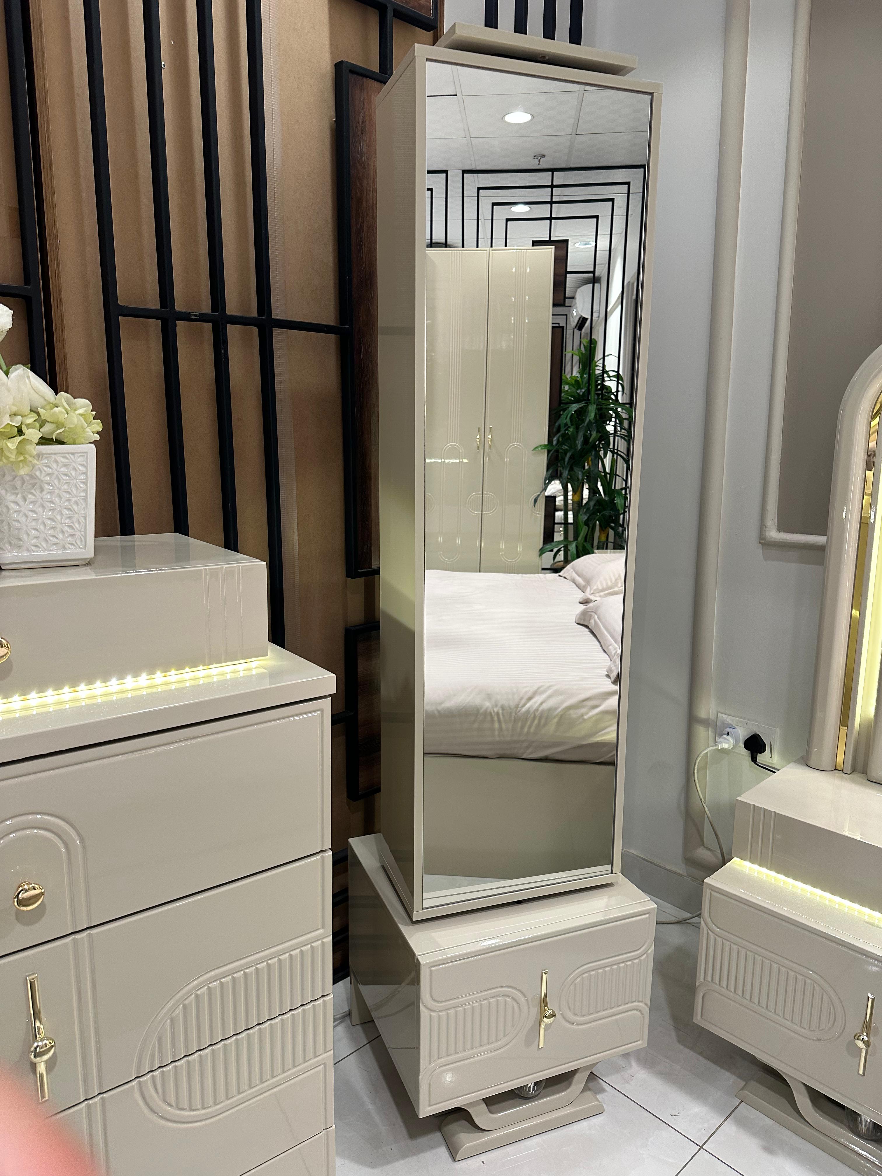 غرفة نوم صيني 200*200(9قطع) لون رمادي