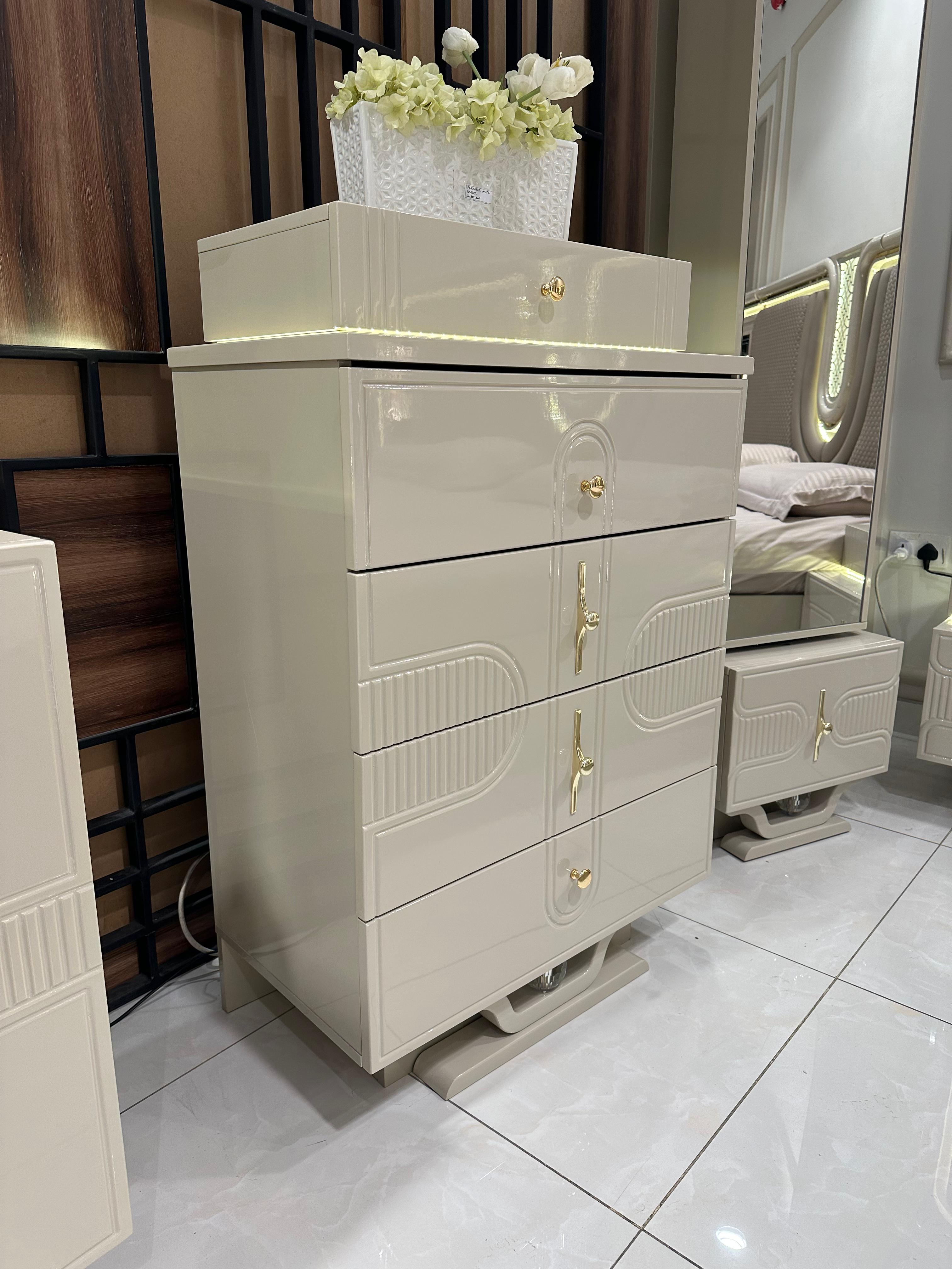 غرفة نوم صيني 200*200(9قطع) لون رمادي