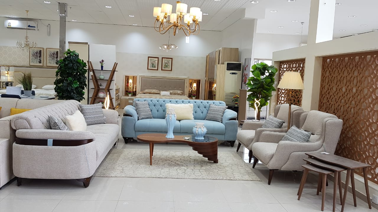 -ط.كنب أردنى 3+3+1+1 (كنبة تركواز+كنبة+2 كرسى لون بيج)