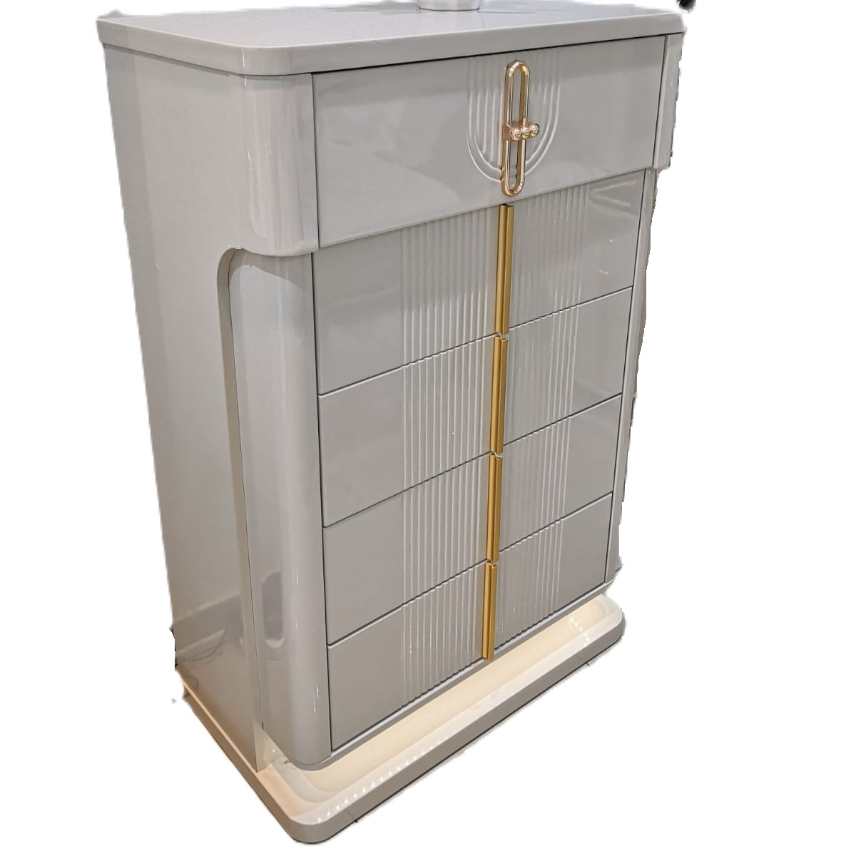 غرفة نوم صيني 200*200 (8قطع) بتخزين لون بيج+رمادي