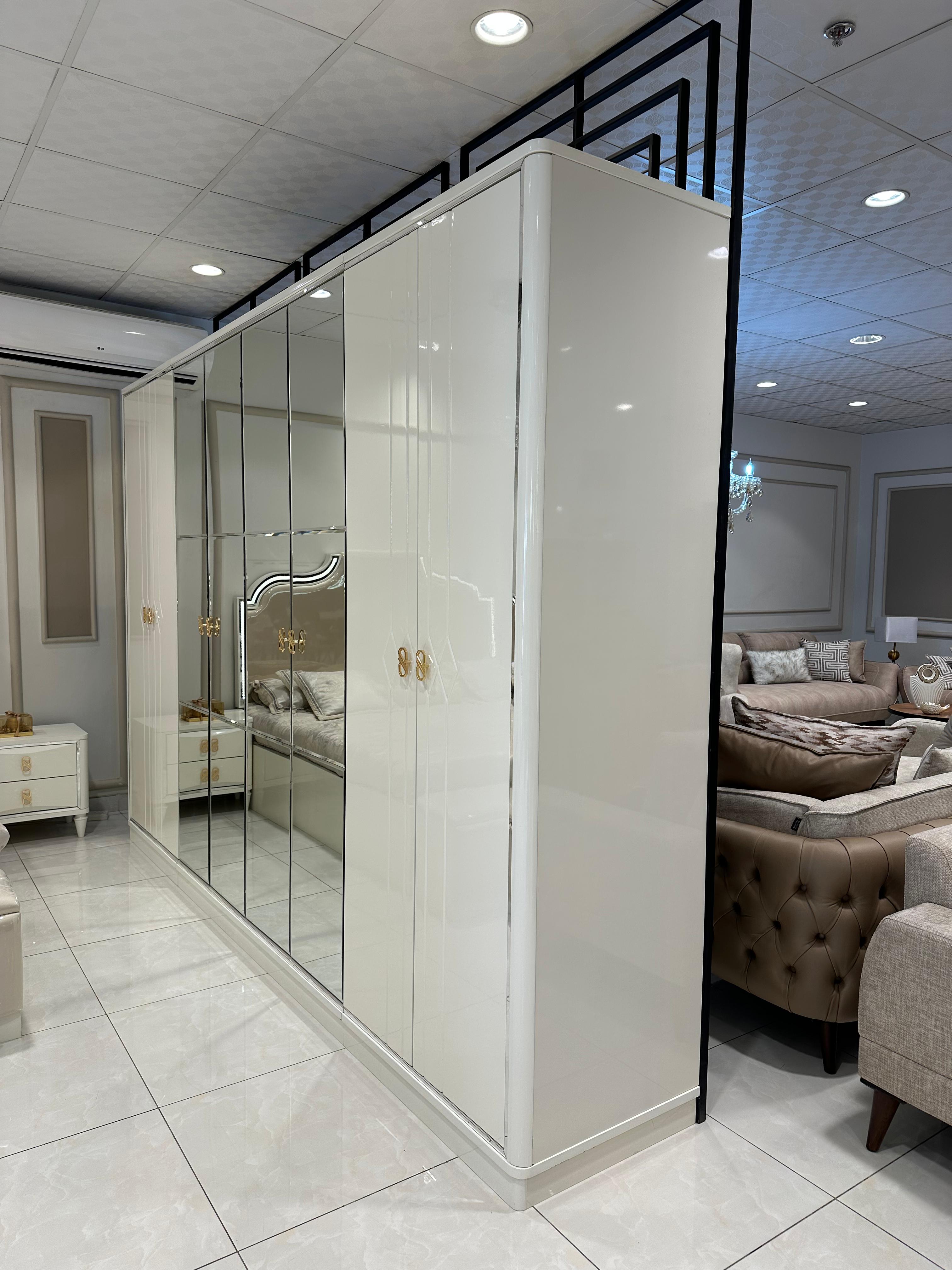 غرفة نوم صيني 200*200 (8قطع) لون بيج