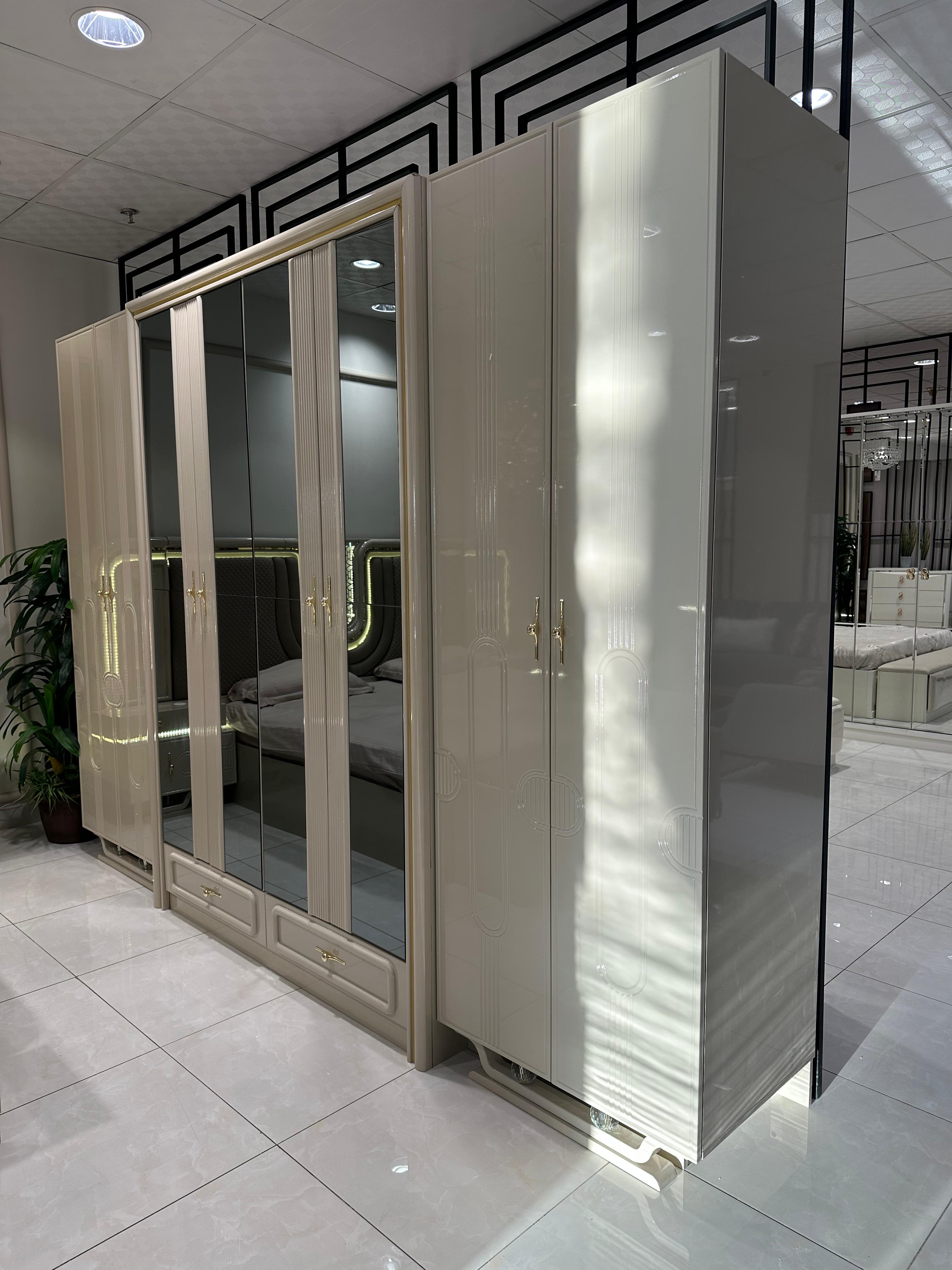 غرفة نوم صيني 200*200(9قطع) لون رمادي