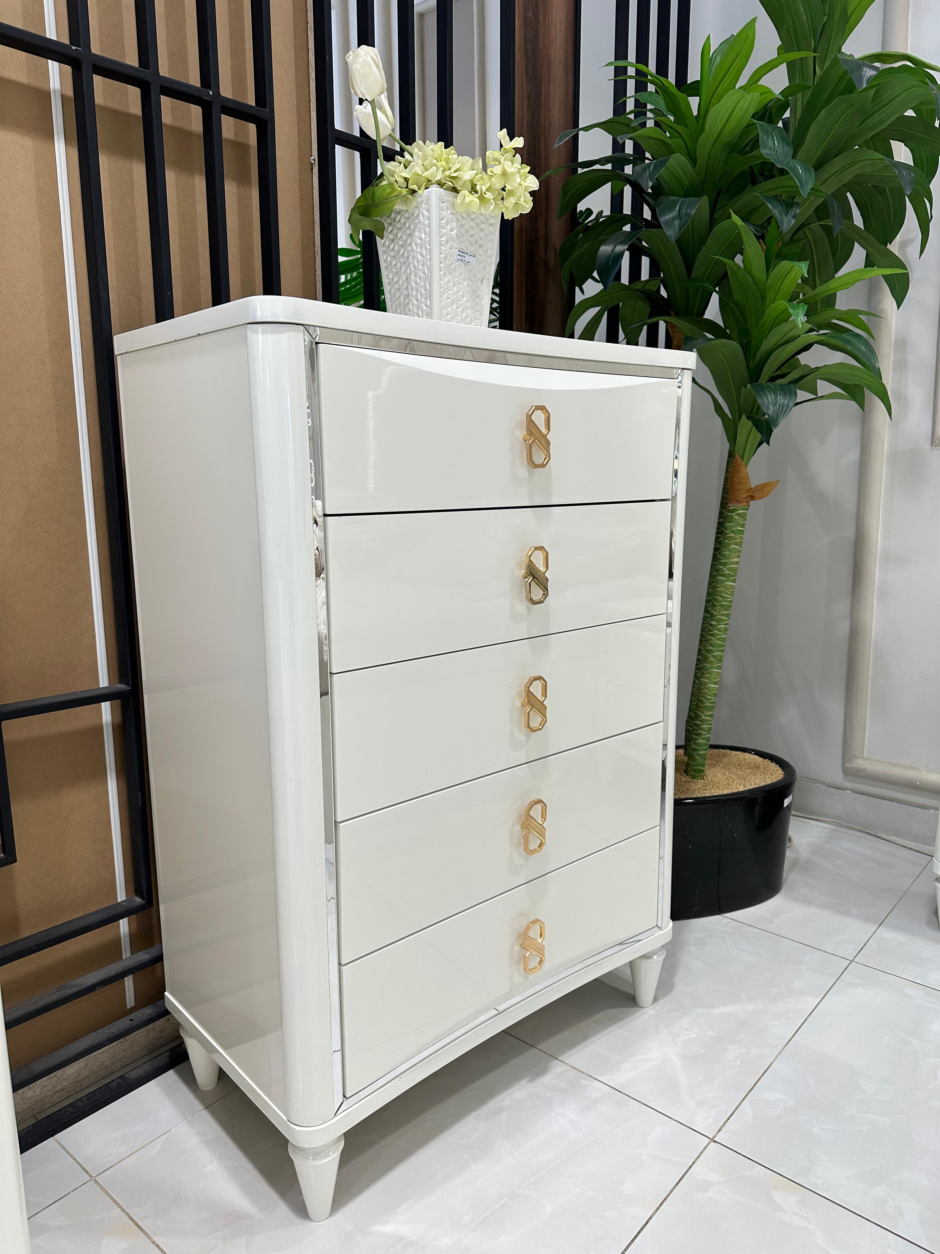 غرفة نوم صيني 200*200 (8قطع) لون بيج